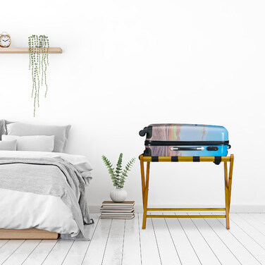 Relaxdays Folding Suit Stand - Wood