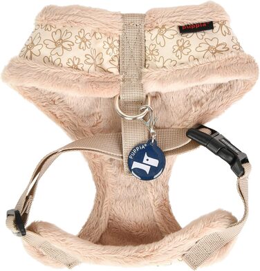 Шлейка для собак Puppia Hepatica A - світло-бежева, регульована, комфортна (L)