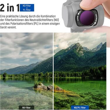 Набір фільтрів NEEWER для DJI Osmo Pocket 3: ND, PL, CPL, UV, ефектні фільтри