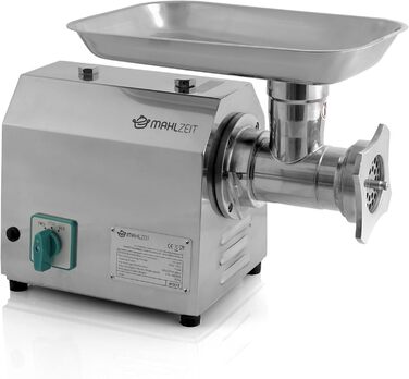 Professional Stainless Steel Electric Meat Grinder - 750W, 150kg/h | Sausage Maker with Filler | Commercial Grade Meat Grinder