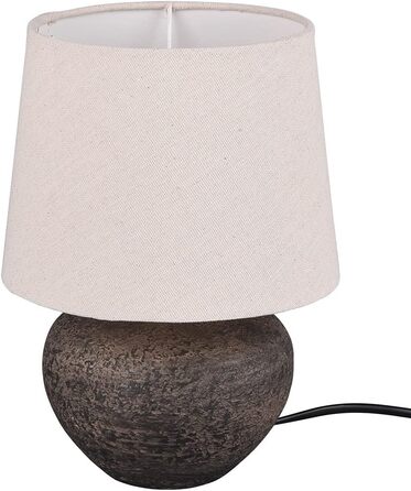 Торшер Reality Leuchten Lou R50961844: керамічний торшер з бежевим абажуром, E14, 25 см