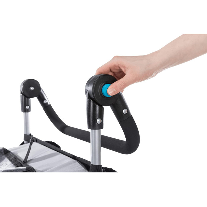 Тріксі Велосипедна переноска для собак, 54 x 60 x 85 см, до 30 кг, відбиваючий матеріал, швидке складання, з подушкою та повідком, з кріпленням - 12798