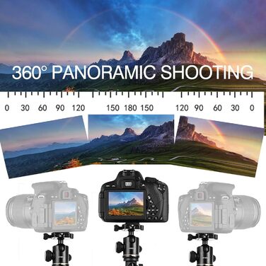 Штатив Andoer 2-в-1 з алюмінію, 200 см, для камери, з кульковою головкою 360°, вантажопідйомність 8 кг, з сумкою для подорожей