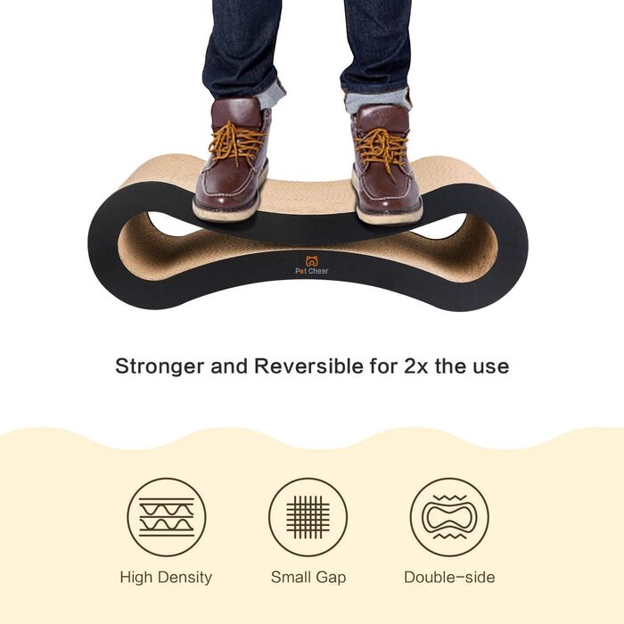 Кігтеточка Likea Ultimate з ліжком та лаунжем, чорна