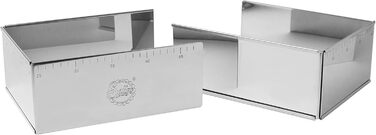 Sallys Backform Backring Tortenring round, rectangular, square, various sizes and shapes (baking molds, 24x19 cm up to 32x46 cm - 10 cm height)