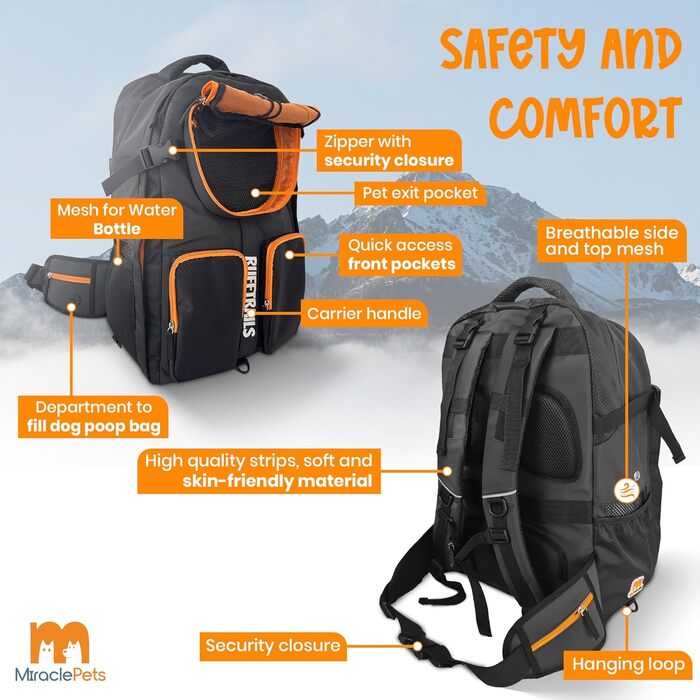 Рюкзак для собак Miracle Pets Rufftrails - зручний та надійний