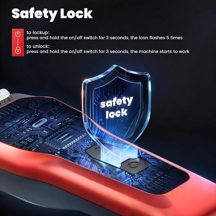 Електрична машинка для стрижки собак з густим/важким хутром, 2 швидкості, LED, акумуляторна, для собак та котів, з блокуванням, Стандартний набір