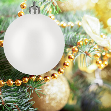 Relaxdays Set of 100 Christmas Baubles
