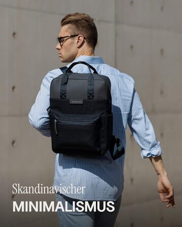 Kapten & Son Bergen Rucksack | Rucksack for Women & Men | Daypack | Carry-on Backpack, Daypack | Water-resistant (Medium 11 L, Midnight Blue)