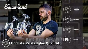 Набір з 6 склянок Sauerland GLAS Sarah, 700 мл - склянки для напоїв