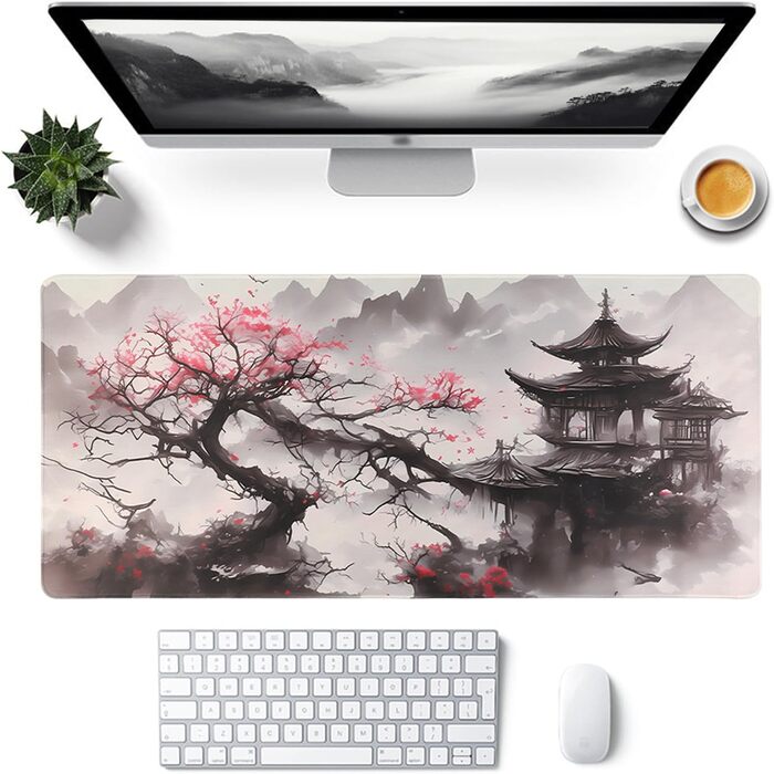 Килимок для миші ігровий XXL 900x400 мм, з антиковзким покриттям, вологостійкий, для ПК, MacBook, Laptop