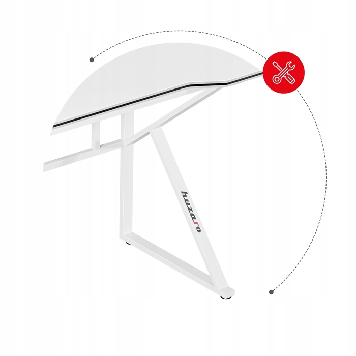 Ігровий комп'ютерний стіл Huzaro HERO 1.6 White