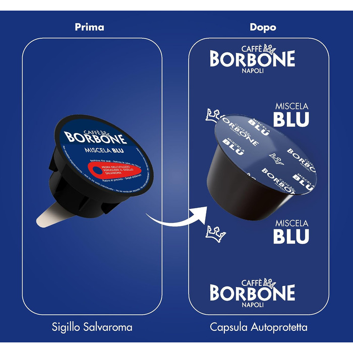 Кава Caffè Borbone Blaue Mischung в капсулах для Dolce Gusto, 90 шт