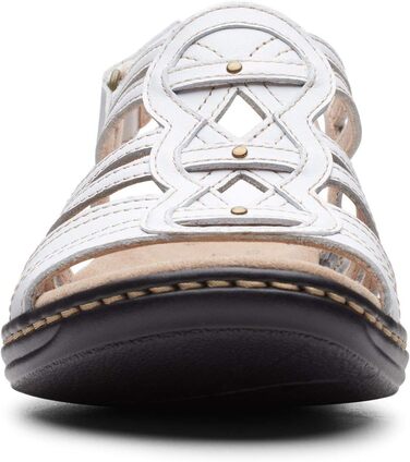 Сандалі Clarks Leisa Janna жіночі шкіряні білі, розмір 39.5 EU