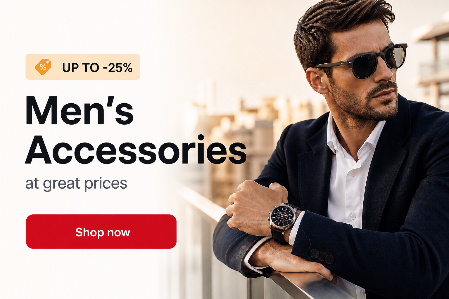 ⌚ Men's accessories at bargain prices up to -25%
