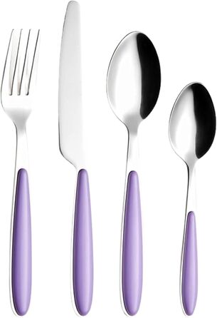 Набір столових приборів Exzact Rostfrei Stahl (нержавіюча сталь) EX07 (Фіолетовий, 16 шт.)
