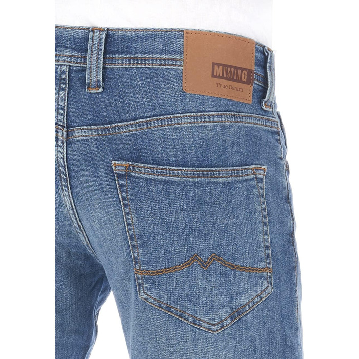 Джинси чоловічі MUSTANG Oregon Tapered Fit, блакитні (Light Blue Denim) - розтяжка, зручний крій 30-40/32-34