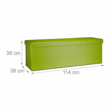 Relaxdays Foldable Bench Made of Faux Leather