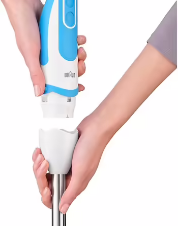 Braun Hand Blender MQ 5260WHBL Hand Blender – MultiQuick 5 Vario Immersion Blender with stainless steel mixing foot and spiralizer, 1000 watts, including extensive accessory set, white/blue MQ5260 Hand Blender including Spiralizer White/Blue including Spiralizer