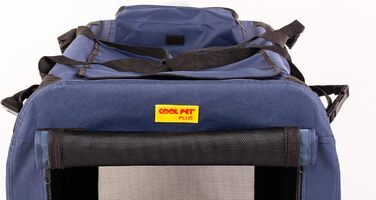 Кія для собак COOL PET, возик для собак, переноска для собак, клітка для собак, бокс для собак, 122x79x99 см (блакитний)