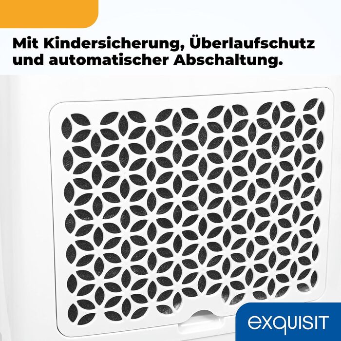 Зволожувач повітря Exquisit LE 2055 - 5.5 л, 400 Вт, 180 м³/год, таймер, захист від дітей, функція авторестарту