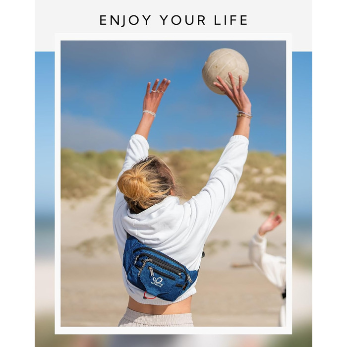 Спортивна поясна сумка Waterfly для бігу, фітнесу, подорожей та активного відпочинку (жіноча та чоловіча)