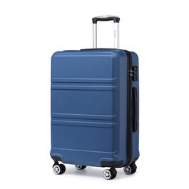 KONO Валіза-Тролей XL (74 см) з ABS+PC, 4 колеса, TSA-замок, для подорожей, бізнесу та сімейного відпочинку, темно-синій