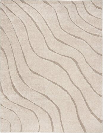 Килим SAFAVIEH Zottelig Florida Shag Collection - високий ворс, 122x183 см (кремовий та бежевий)