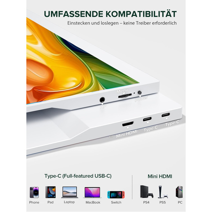 Монітор портативний UPERFECT 15.6