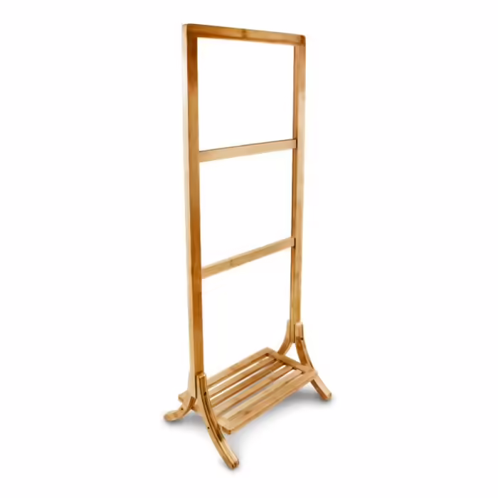 Relaxdays Bamboo Towel Rack