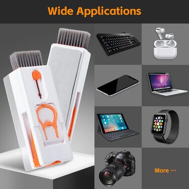 Набір для чищення клавіатури Alyvisun 11 в 1: для ноутбука, телефону, планшета, комп'ютера (помаранчевий)