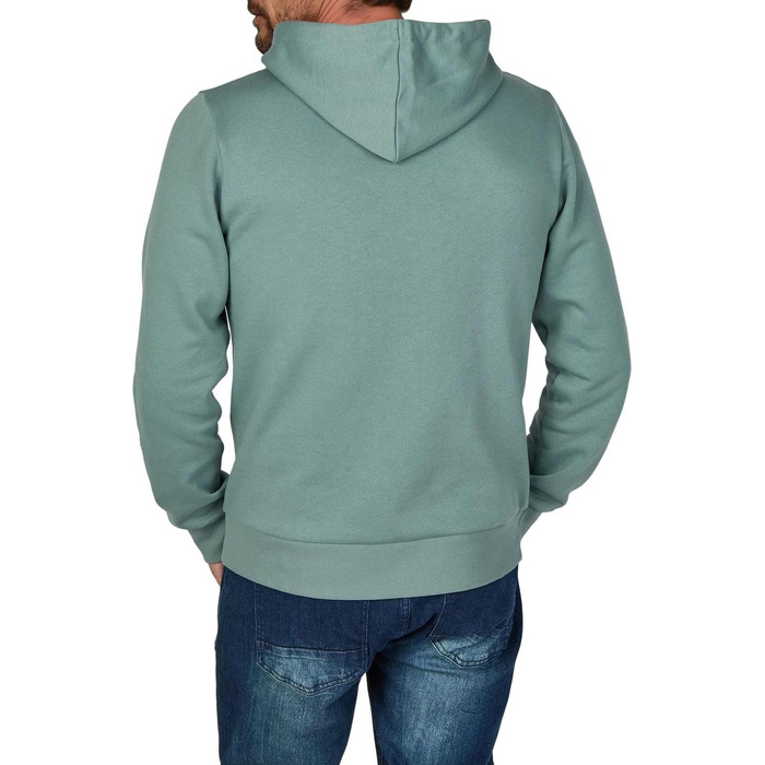 Чоловічий худі Jack & Jones JJMORTY Regular Fit з принтом, колір Trooper (зелений/сірий), розмір S