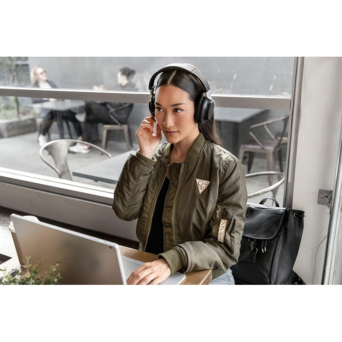 Shure Aonic 40: Бездротові навушники з активним шумозаглушенням, Bluetooth, мікрофон, 25 годин роботи, сумісність з iPhone та Android, білий (чорний)