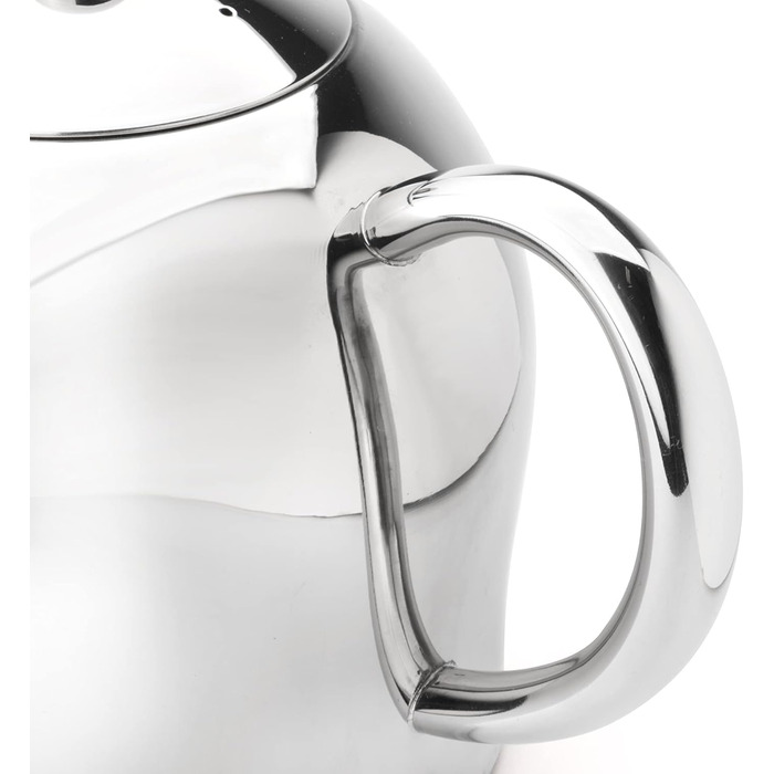 Bredemeijer small, round double-walled teapot 0.5 Liter (Highly polished, 1.0 L)