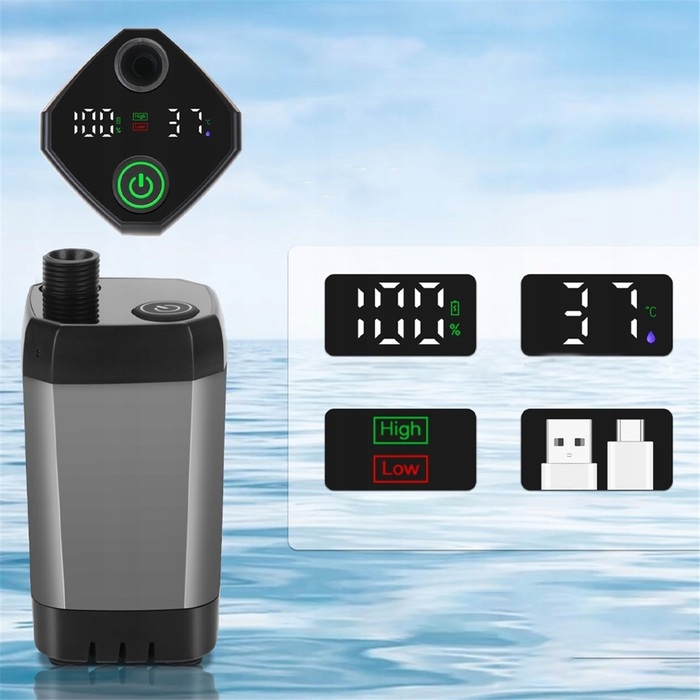 Портативний душ із розумним дисплеєм та регулюванням температури