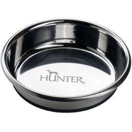 Миска для тварин HUNTER Edelstahlnapf, 190 мл, нержавіюча сталь, з силіконовим дном, легко миється, міцна, стійка до ударів та подряпин