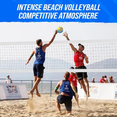 Portable Professional Volleyball Net Set for Outdoor Use - Adjustable Aluminum Poles, Winch, Ball & Carry Bag