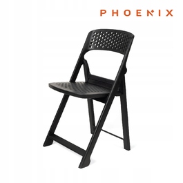 Садовий стілець Phoenix, пластик, чорний