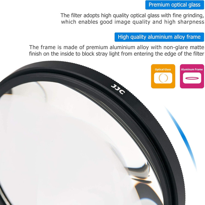 Фільтр JJC 58mm для макрозйомки (набір 4 шт. +2, +4, +8, +10) для Canon, Nikon, Sony, Olympus, Fuji DSLR камер