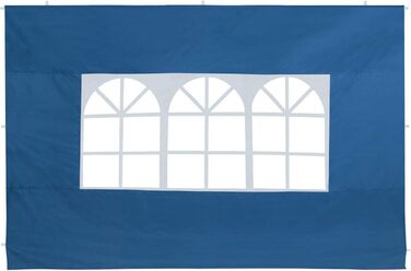 Deuba® 2-piece side walls, 3x2 m each, water-repellent, side windows, zipper closures, securing straps, pavilion, folding pavilion, garden tent, party tent, 6x3m (Blue)