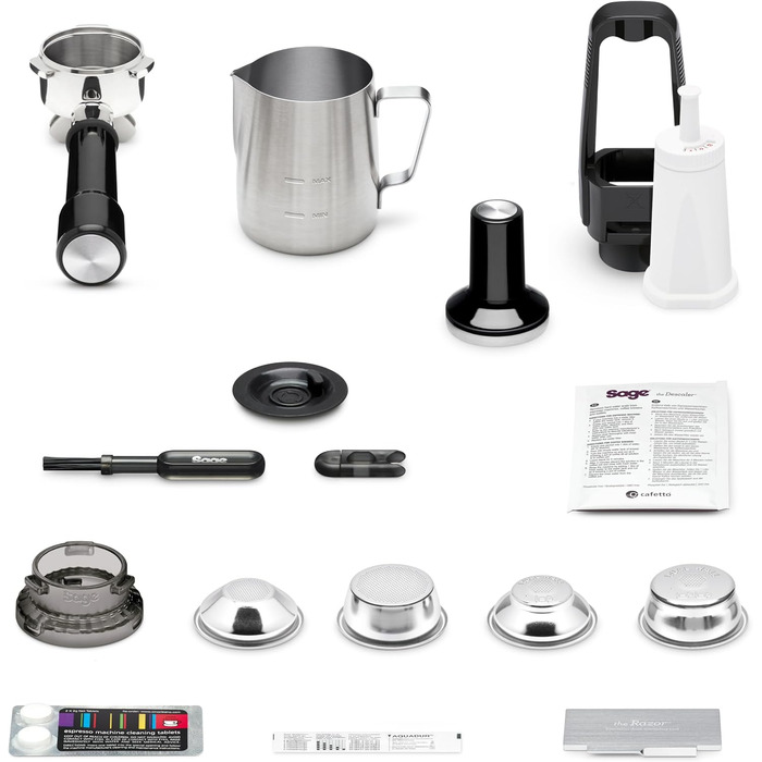 Sage - The Barista Touch - Coffee Machine with Automatic Milk Frother - Brushed Stainless Steel Manual Tamping Brushed Stainless Steel
