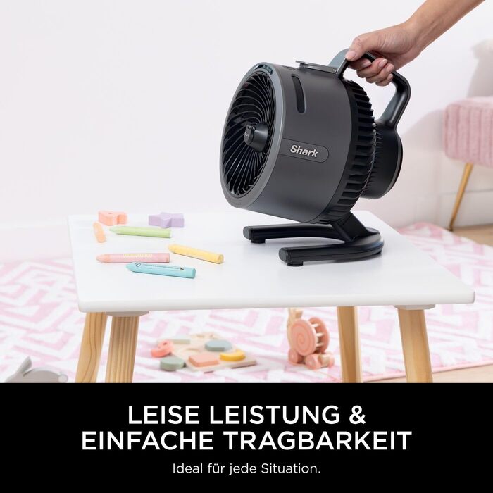 Вентилятор Shark FlexBreeze HydroGo – портативний, тихий, для дому та вулиці, 5 швидкостей, FA050EU