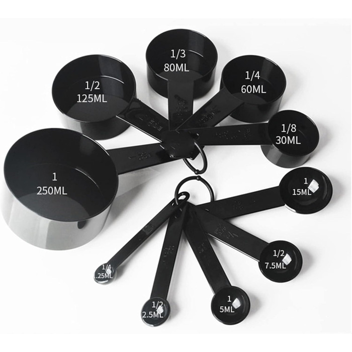 10-Piece Measuring Spoon Set for Kitchen Tools, Teaspoons, Coffee/Sugar Scoop, Measuring Cup for Baking Cakes, Kitchen/Cooking/Baking Utensils (Color: Kitchen Spoon 1) (Kitchen Spoon 3)