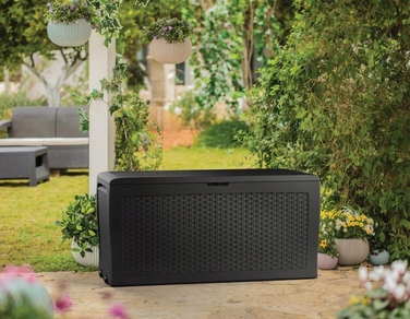 Садова скриня Keter Samoa Rattan Box 270 л, коричнева