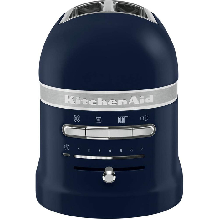 KitchenAid 2-Slice Toaster with Sandwich Wrench | Artisan | Retro Toast Machine | Various Functions and Browning Levels | Ink Blue Ink Blue