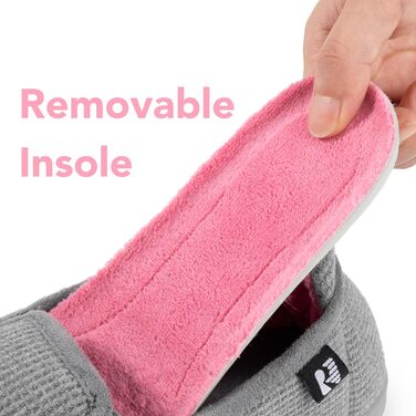 Жіночі капці RockDove з двокольоровим дизайном, знімною устілкою, сірі та рожеві, 39 EU