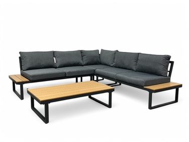 Комплект садових меблів Ideal Garden, метал, сірий, 3 предмети
