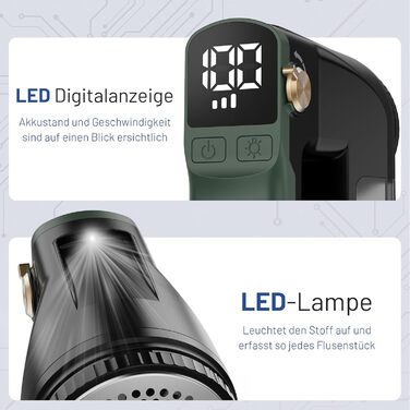 Електричний видальник ворсу Beautural: 3 швидкості, 1800mAh, LED, великий контейнер для одягу, меблів, ковдр, ворсу