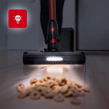 Акумуляторний пилосос LEHMANN 3-в-1: бездротовий, з HEPA-фільтром, LED-щіткою, для прибирання шерсті тварин, килимів та авто. Час роботи: 45 хв, об'єм контейнера: 1,8 л.