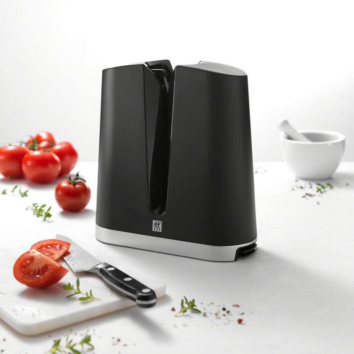 Професійна точилка для ножів ZWILLING V-Edge, для західних та японських лез, чорна